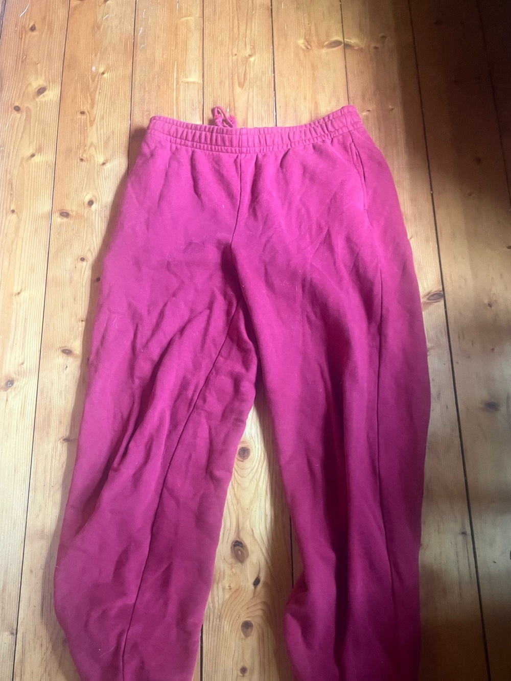 Red pacsun cuffed sweatpants